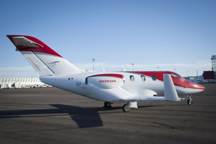 HondaJet HA-420 very light jet on the ramp